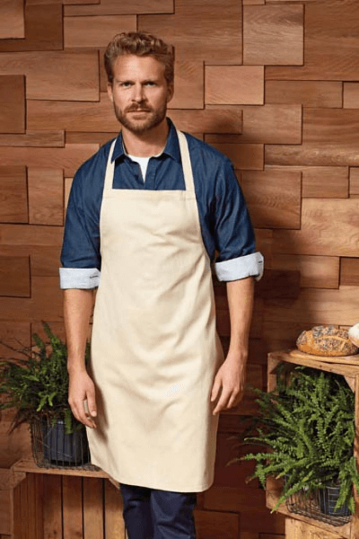 Kuhinjska Pregača s Tiskom po Želji od 100 % BIO Pamuka