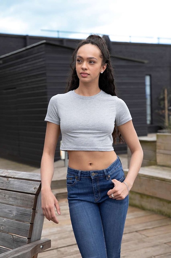 Crop-Top Ženska Majica s Printom po Želji