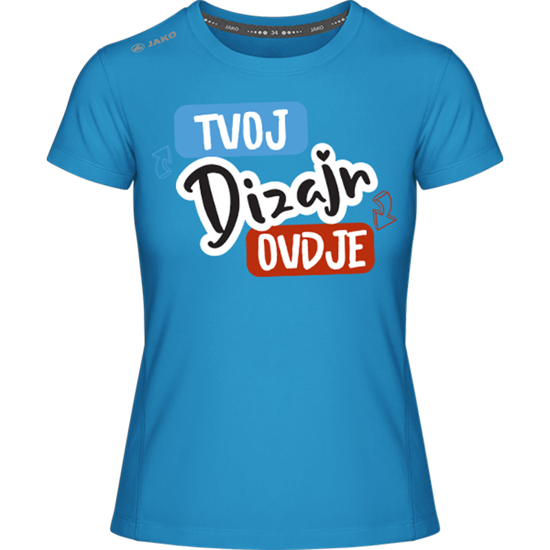 Tisak na JAKO T-Shirt 2-0 Žensku Majicu za Trčanje i Vježbu - puppynator.hr