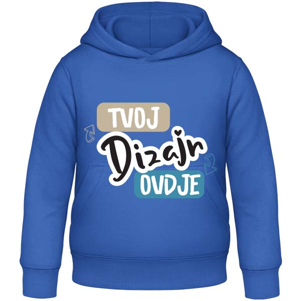 Dječja Hoodie Majica s Kapuljačom s Tiskom natpisom, slikom, foto