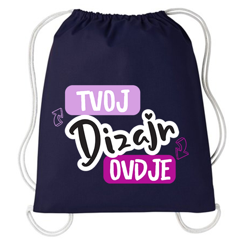 Tisak Na Gymsac Torbu s Vezicom za Školu ili Teretanu - puppynator.hr