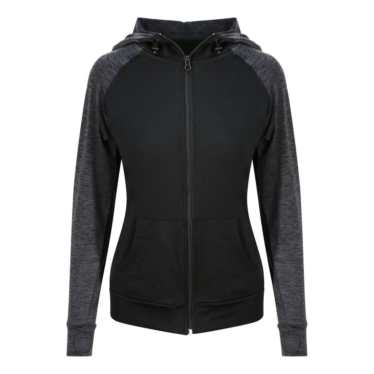 Tisak na Ženskoj Just Cool Duksi s Prednjim Zipom