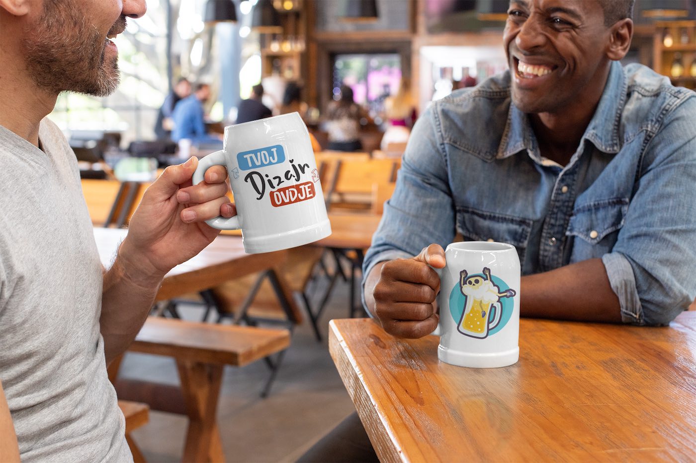 Klasična Čaša za Pivo s Tiskom po Želji