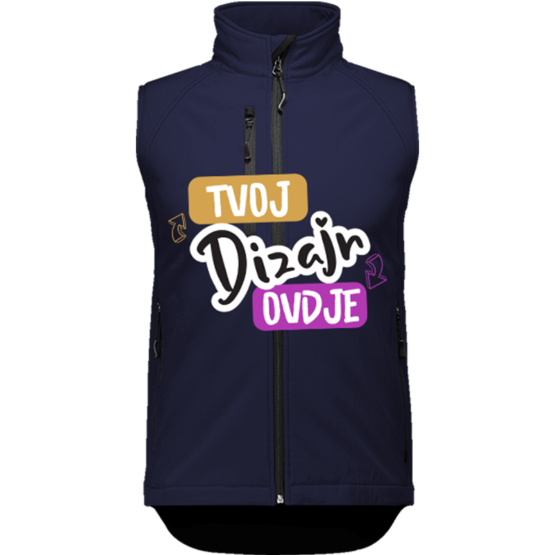 Tisak na Muški Prsluk Russell Gilet od Softshell Materijala - puppynator.hr