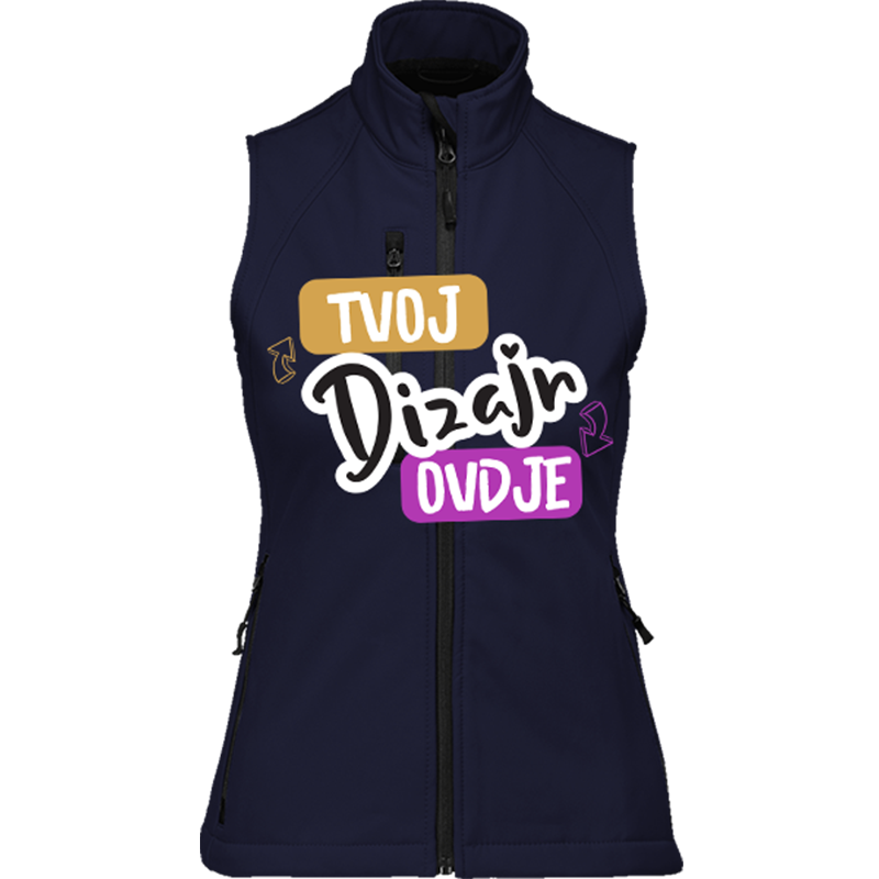 Tisak Funkcionalnog Ženskog Softshell Prsluka Russell Gilet - puppynator.hr