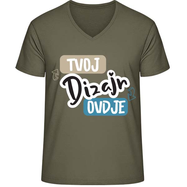 Tisak na Muške Majice s V Izrezom