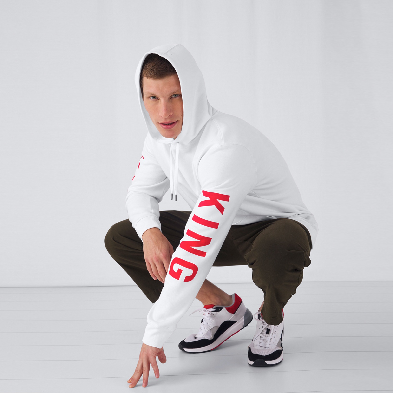 Muška Hoodie Majica s Tiskom po Želji s Kapuljačom | B&C