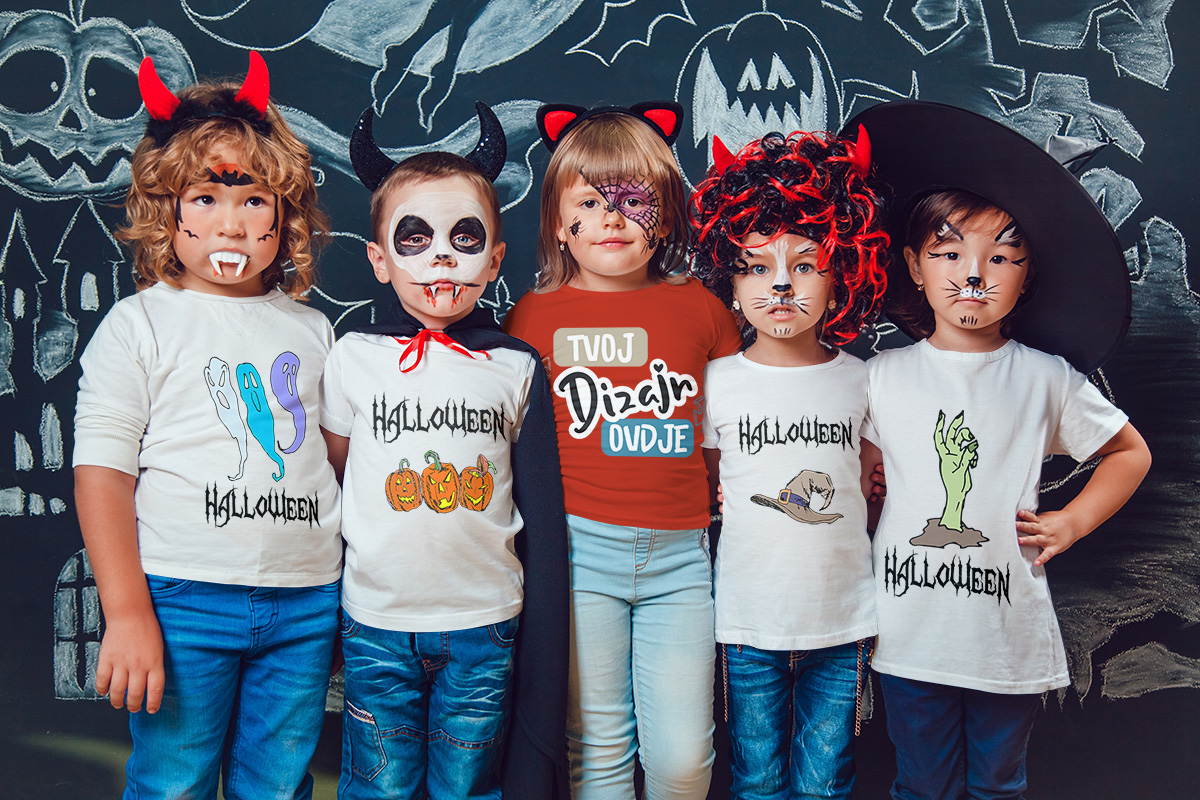 Kreiraj dječju halloween majicu s tiskom - puppynator.hr