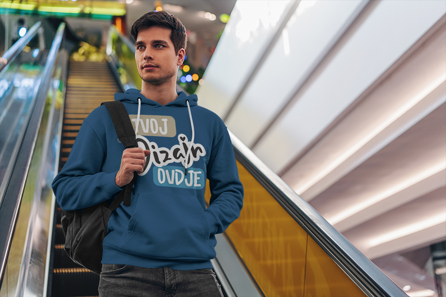 Muška hoodie majica s tiskom - puppynator.hr